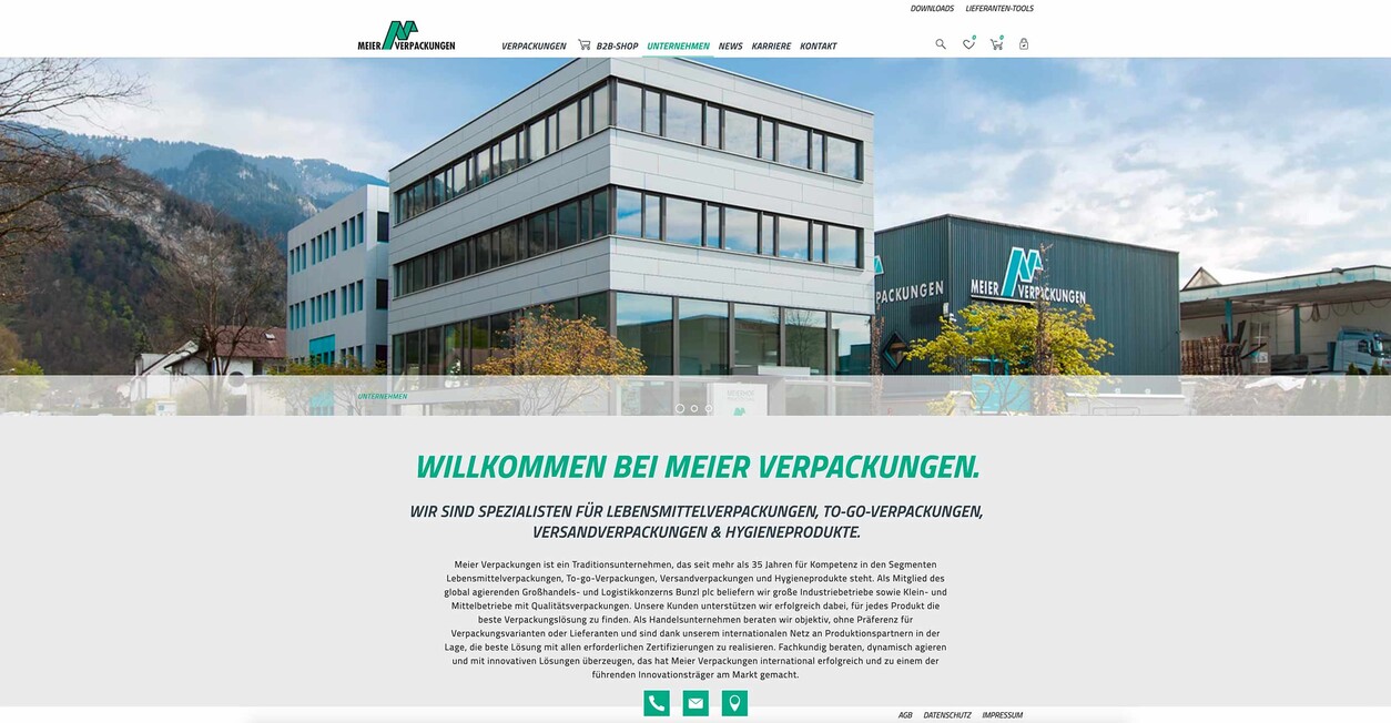 eboxx® webdesign: meier verpackungen, hohenems